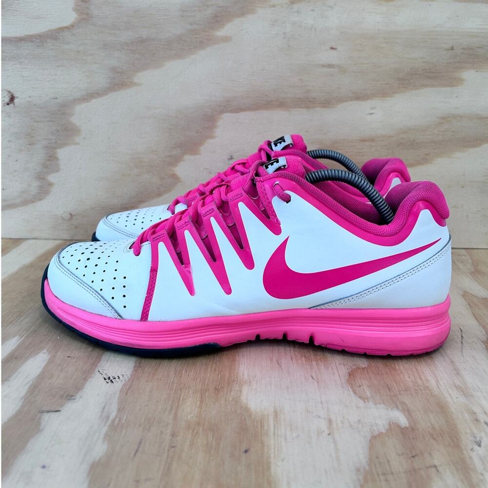 Nike - Vapor Court - Running Shoes - White/Pink - Women's - 12 - 631713-160 - Picture 3 of 9